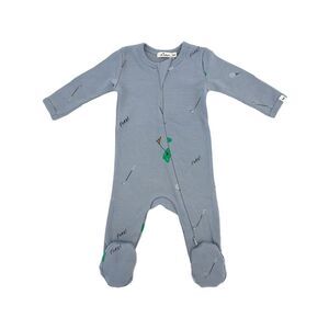Oh Baby!  Golf Print Zipper Footie
